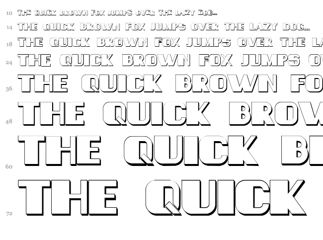 Consequences font waterfall